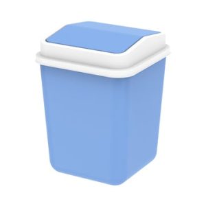 Cosmoplast 15L SWIVEL WASTE BIN WITH SWING LID