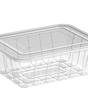 Cosmoplast 1600 ML PACK OF 10 CLEAR UT300 CONTAINERS WITH FLAT LIDS