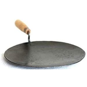 Raj iron tawa with handle 10