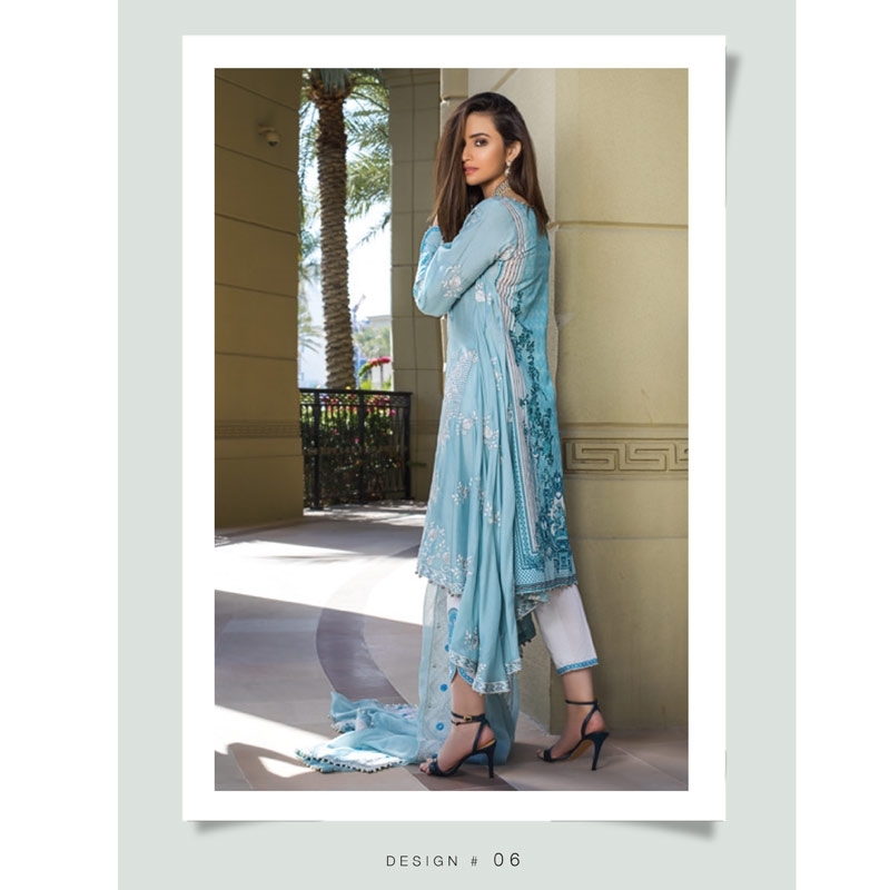 Alzohaib Mahiymaan Luxury Lawn D06 - Image 2