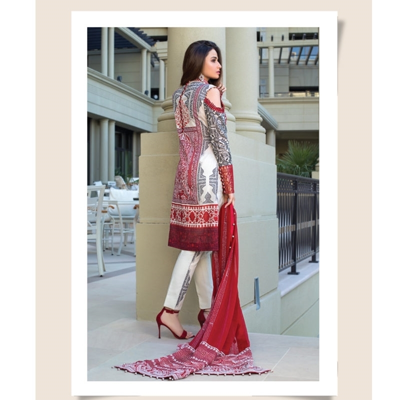 ALZOHAIB Mahiymaan Luxury Lawn D09 - Image 2