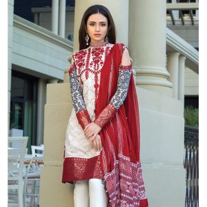 ALZOHAIB Mahiymaan Luxury Lawn D09