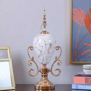 Madelyn Tapper Headed Trinket Jar Gold 24X15X53.5CM