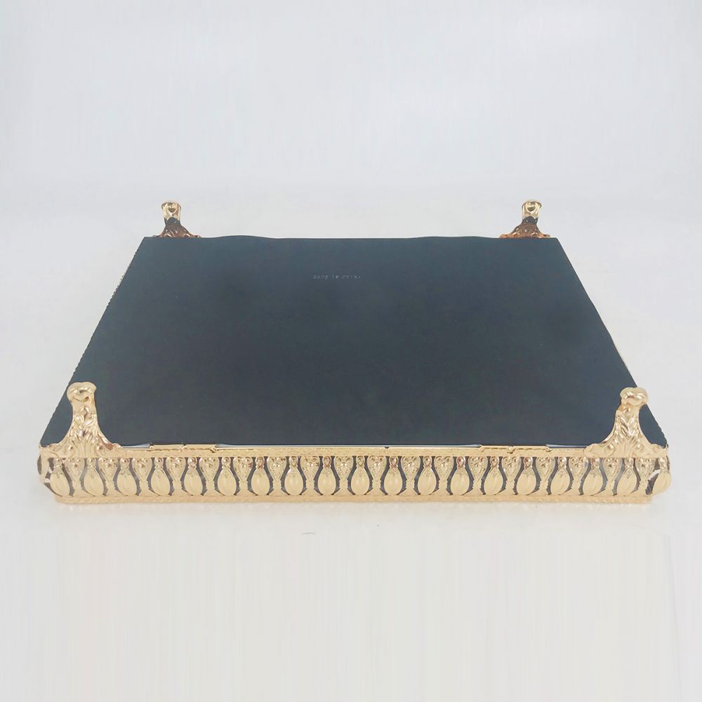 Alessi Rectangular Tray Gold 42x31.5x9cm 90309A - Image 3