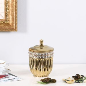 Trinity Trinket Box Gold 14.3X14.3X22.5 CM