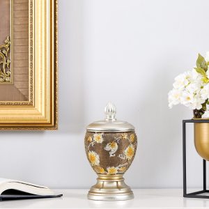 Ariana Trinket Jar Brown