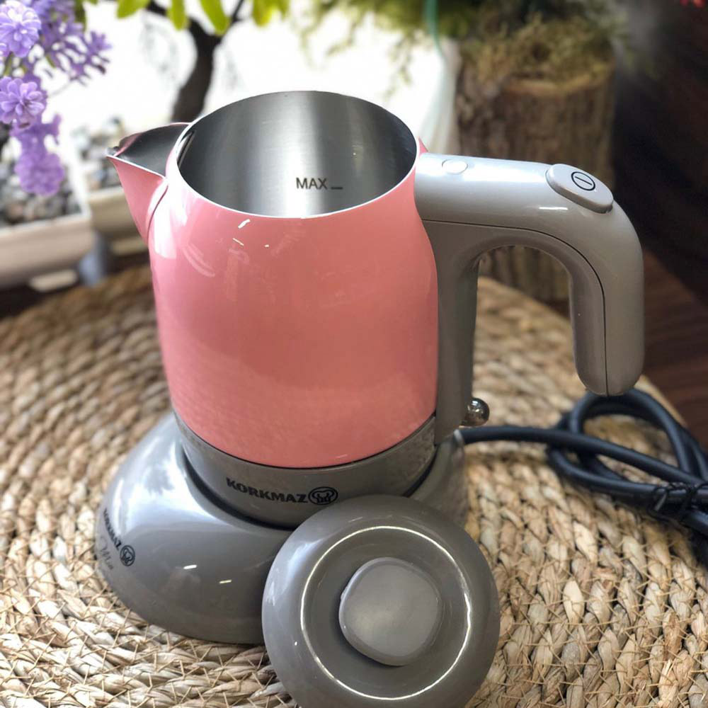 Korkmaz Mia Electrical Coffee Pot Pink - C-MX-A475 - Image 2