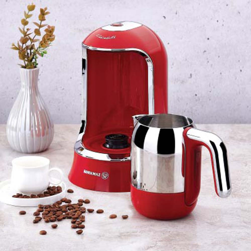 Korkmaz Kahvekolik Coffee Maker Red - C-MX-A860-03