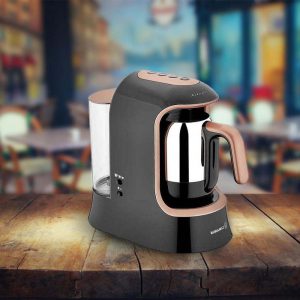 Korkmaz Kahvekolik Aqua Coffee Machine Black/Rosagold - C-MX-A862-02