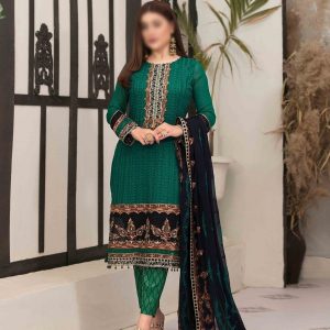 TAWAKKAL Sumptuous Serenity Unstitched Chiffon Aari Embroidery D-D 9425