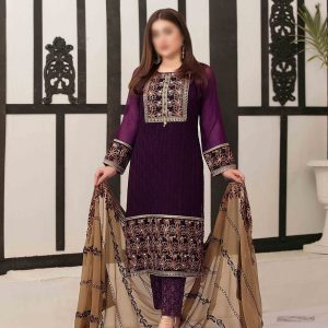 TAWAKKAL Sumptuous Serenity Unstitched Chiffon Aari Embroidery D-D 9428