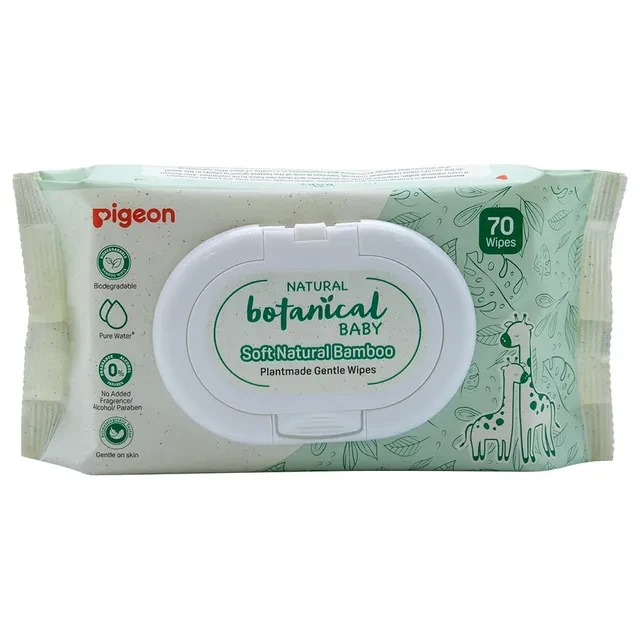 Pigeon Natural Botanical Baby Wipes 70 Sheets