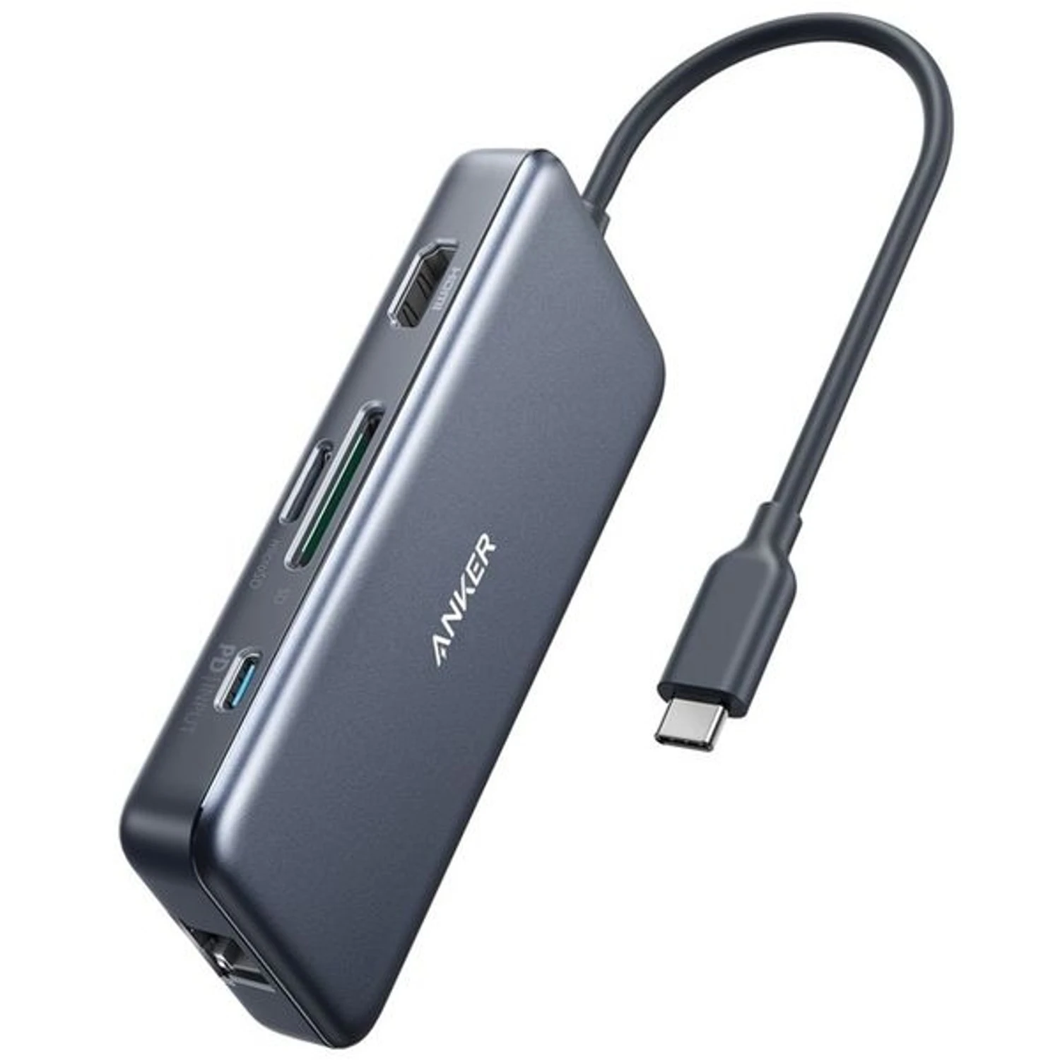 Anker Premium 7-In-1 Usb-C Hub 1H1C2A2M1E B2B-Un Gray - A8352HA1