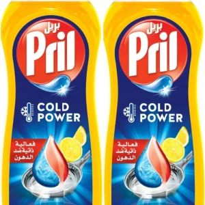 Pril Cold Power Hand Dishwashing Liquid Lemon, 2 x 950ML