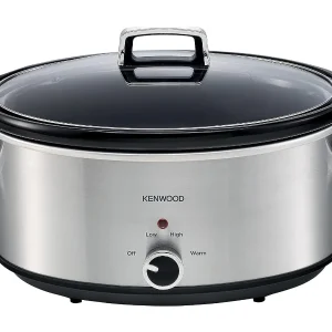 Kenwood Slow Cooker 6.5L Slow Rice Cooker With 3 Heat Settings, Scm70.000Ss Silver