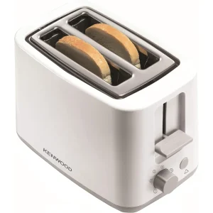 Kenwood Toaster 2 Slice Bread Toaster With Integrated Bun Warmer, Adjustable Browning Control, Removable Crumb Tray, Automatic Pop Up & Cancel Function TCP01.A0WH White
