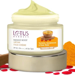Lotus Herbals Radiance Boost Ubtan Face Creme Spf 20, 50G