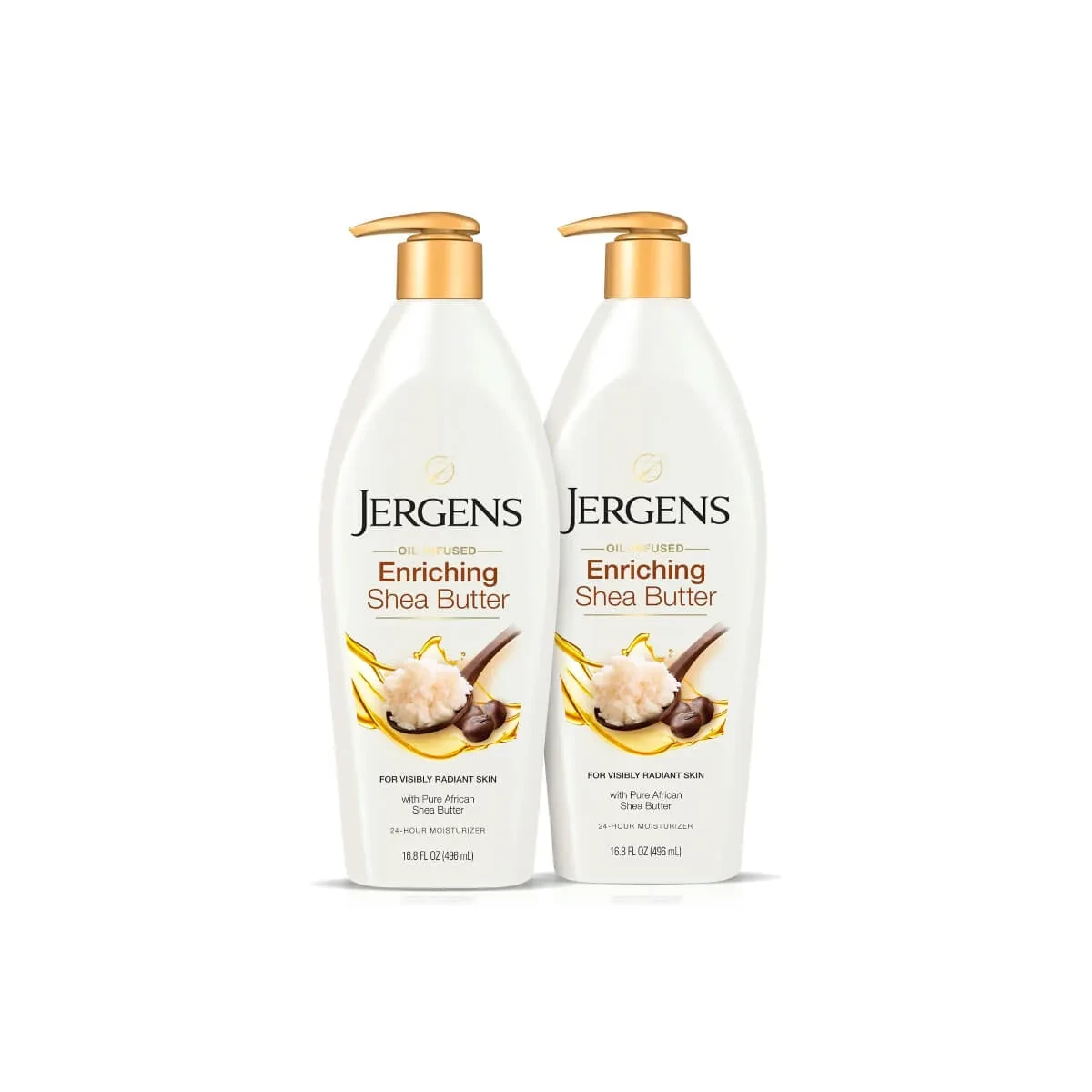 Jergens Enriching Shea Butter Moisturizer Lotion 400 ml x 2