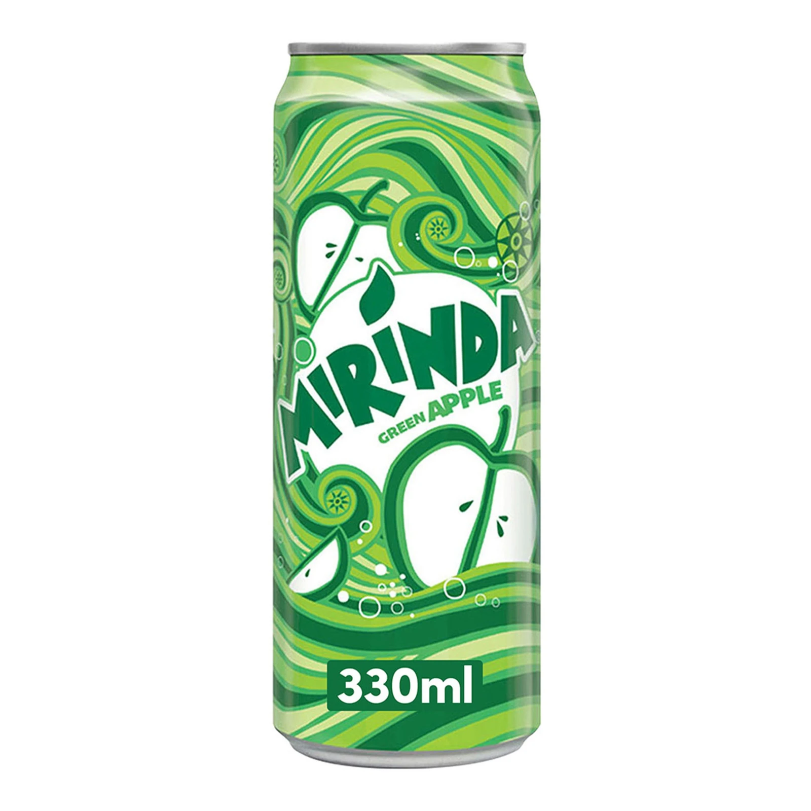 Mirinda Green Apple Carbonated Soft Drink Can 330 ml