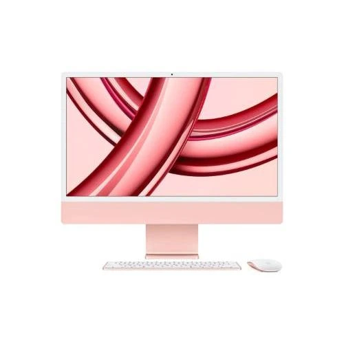 Apple 24-inch iMac with Retina 4.5K display: Apple M3 Chip with 8 Core CPU and 10 Core GPU, 256GB SSD - Pink UAE Version