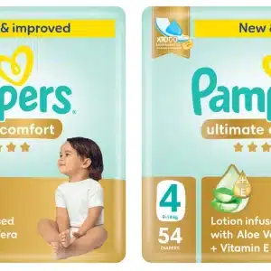 Pampers Ultimate Comfort  Diapers, Size 4, 54's x 2