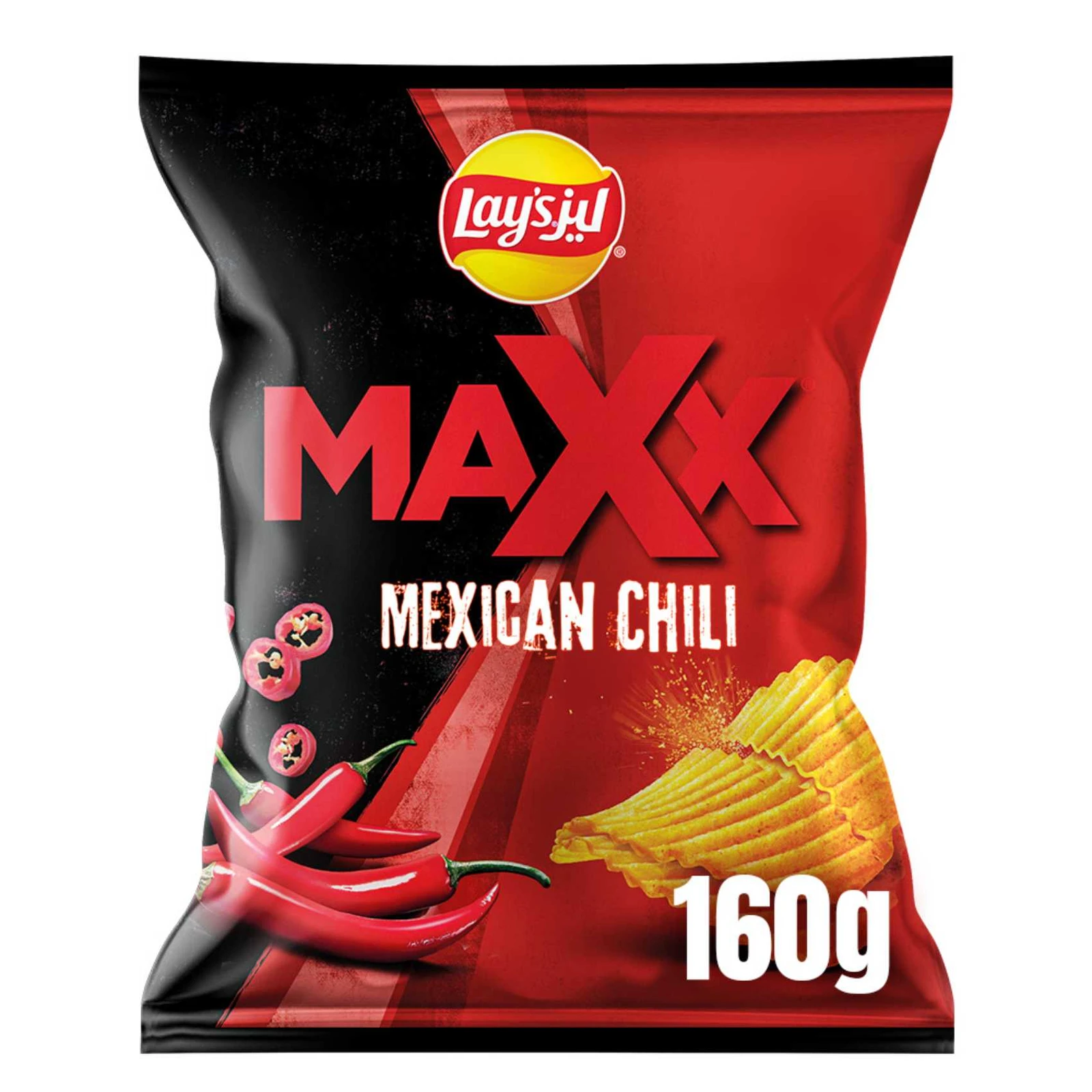 Lays Max Mexican Chilli Chips, 160g