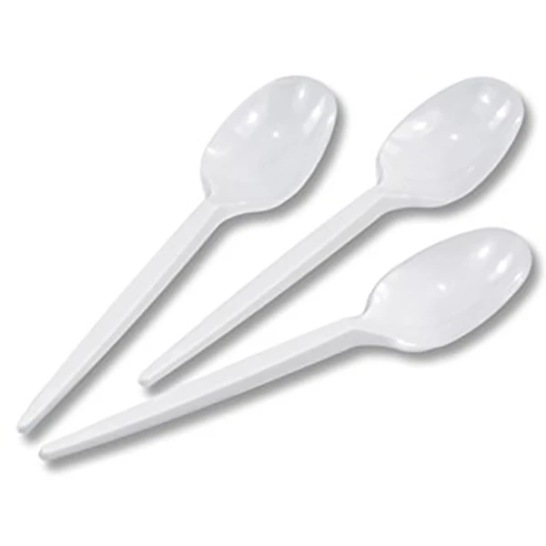 White Plastic Spoon Packing : 50 Pcs x 40 Pkt