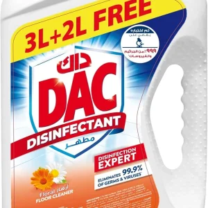 Dac Disinfectant Flora Floor Cleaner 3 x 5 Lt