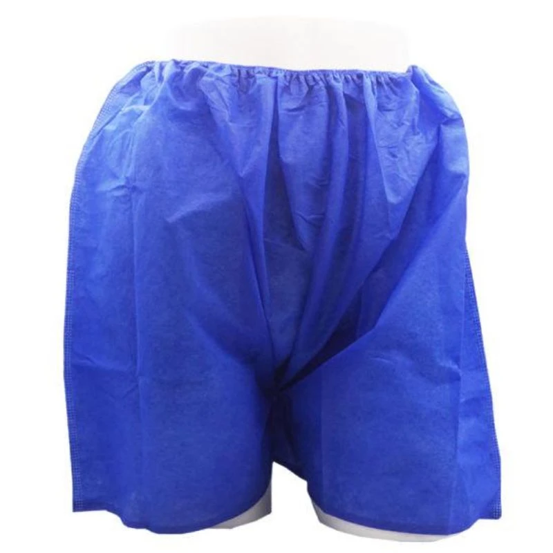 Shorts Non-Woven Disposable XL Blue Pack of 100 Pieces