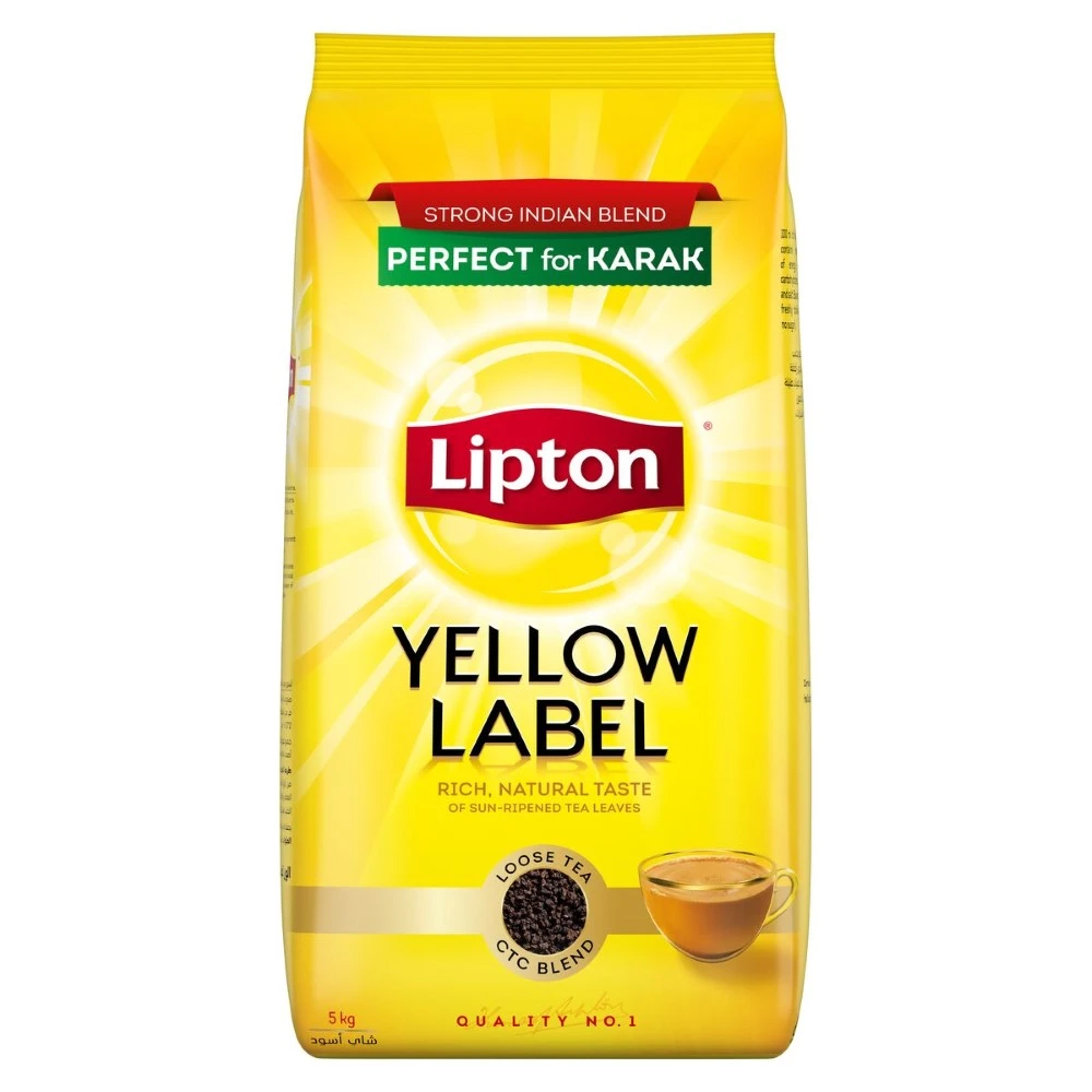 Lipton Yellow Label Black Loose Tea - 5 Kg