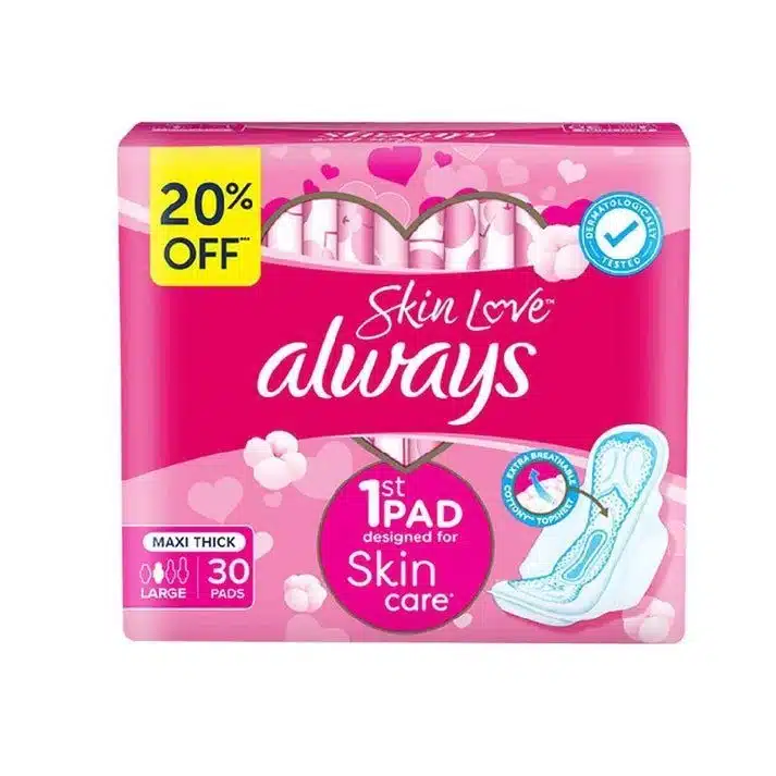 Always Sanitary Pads Pink 6 x 30s