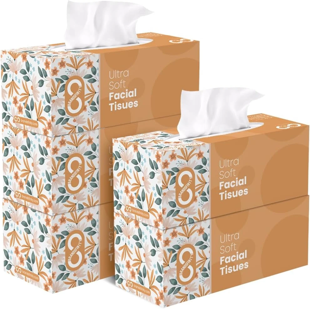 Brandsfinity Facial Tissue - 200 Sheets - Pack Of 5