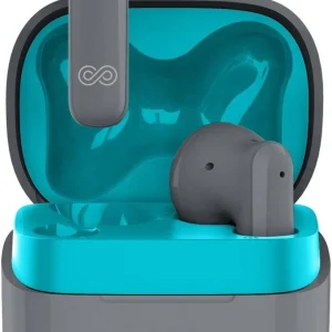 Engage Pods E96 Bluetooth Earbuds, Dual Mic ENC+DNS, 50ms Low Latency, AD6976D4 Chip Support, Easy to Use Touch Controls, 300mAh Battery Capacity, Gray E96