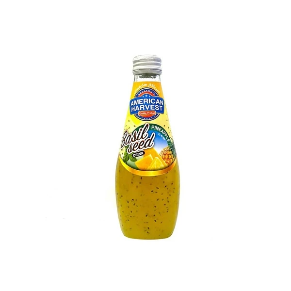 American Harvest Basil Seed Drink Pineapple 290ml