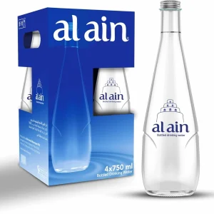 Al Ain Glass Bottle Still Water 750ml x 4