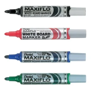 Pentel White Board Marker Set Multicolour 4 Pieces