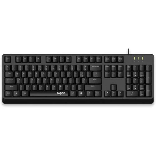 Rapoo NK1900 Wired Keyboard with USB Connectivity US Black -12248