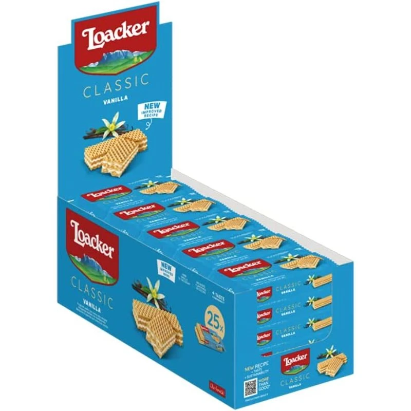 Loacker Vanilla Cream Wafer 45g x 25