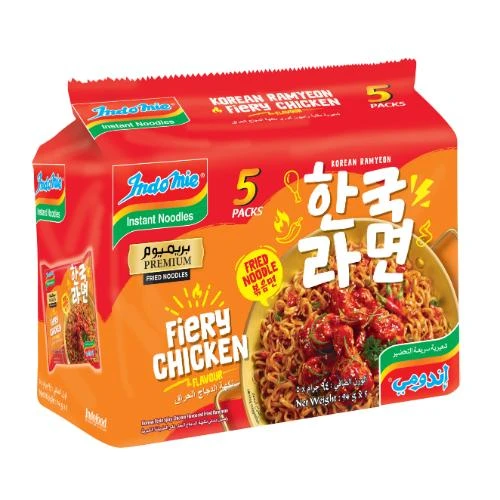 Indomie Fiery Chicken Korean Noodles 4 x 5 x 94g