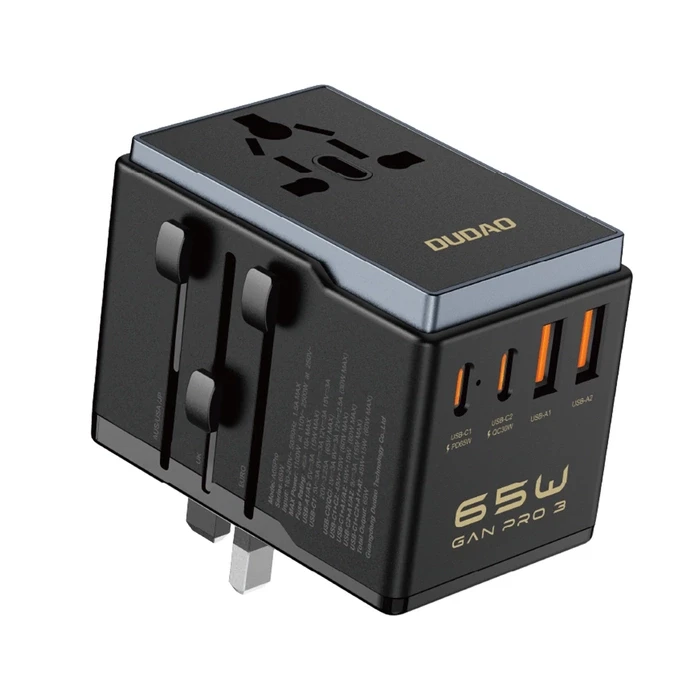 Dudao A65Pro 65W Universal Travel Charger - Black