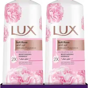 Lux Moisturising Body Wash Soft Rose For All Skin Types 250 ml x 2