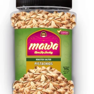 Mawa Roasted Salted Pistachios , 500G (Plastic Jar)