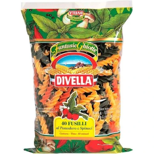 Divella Fusilli Tricolor Pasta 500g
