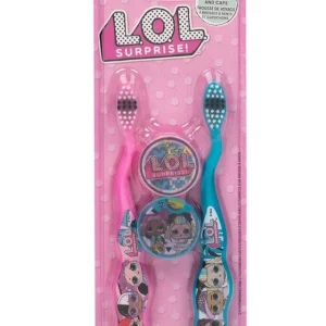 Firefly LOL Surprise 2 Toothbrushes and 2 Caps Twin Pack