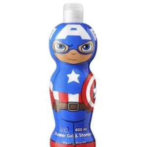 Air-Val Captain America Figure 1D Shower Gel And Shampoo 2in1 400 ml