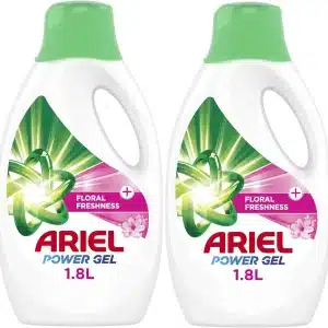 Ariel Laundry Detergent Gel, 2 x 1.8 Lt - Floral Freshness