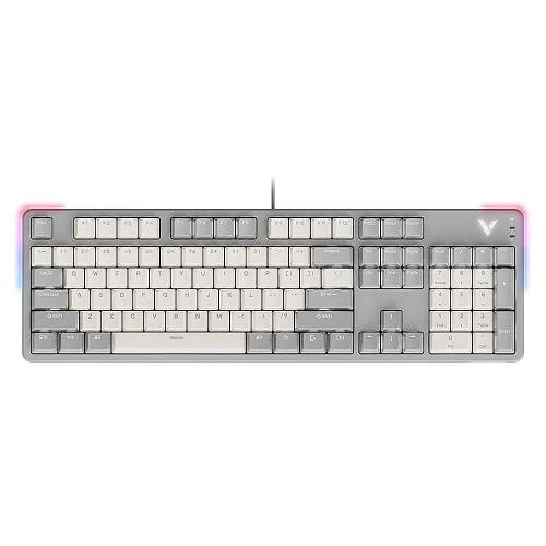 Rapoo V500Pro Full-Size Mechanical Gaming Keyboard TM US Beige Grey RV -12875