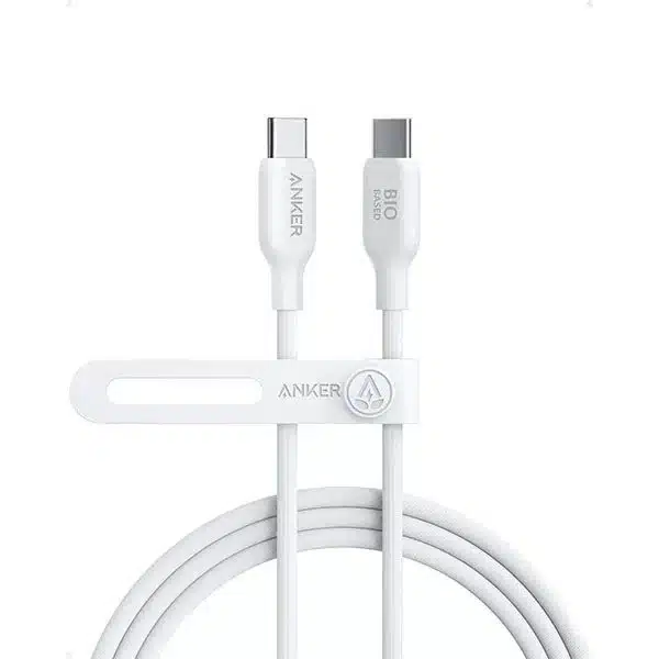 Anker 544 Usb-C To Usb-C Bio Based Cable 6Ft A80F2H21 White