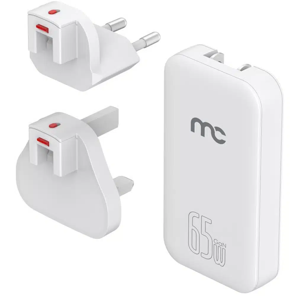 MyCandy Gtc-D370 Gan Slim Travel Charger 65W Dual Type-C White