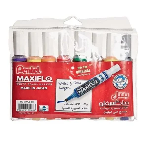Pentel Maxiflo Whiteboard Markers Set Multicolour